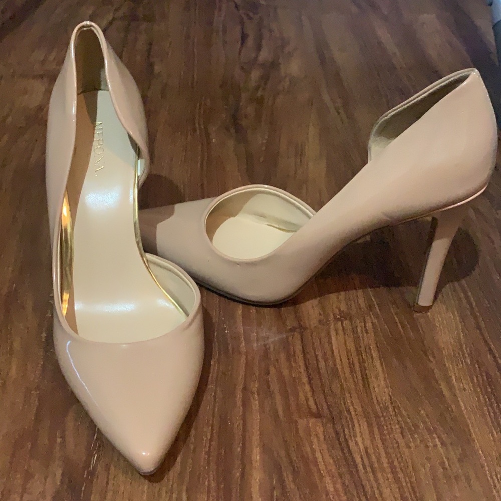 Nude Pointed Toe Heels
